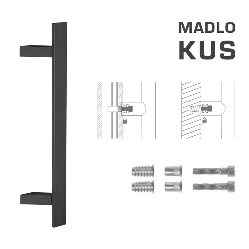 Madlo na dveře FT - MADLO kód K41Z 40x10 mm SP ks BS - Černá matná