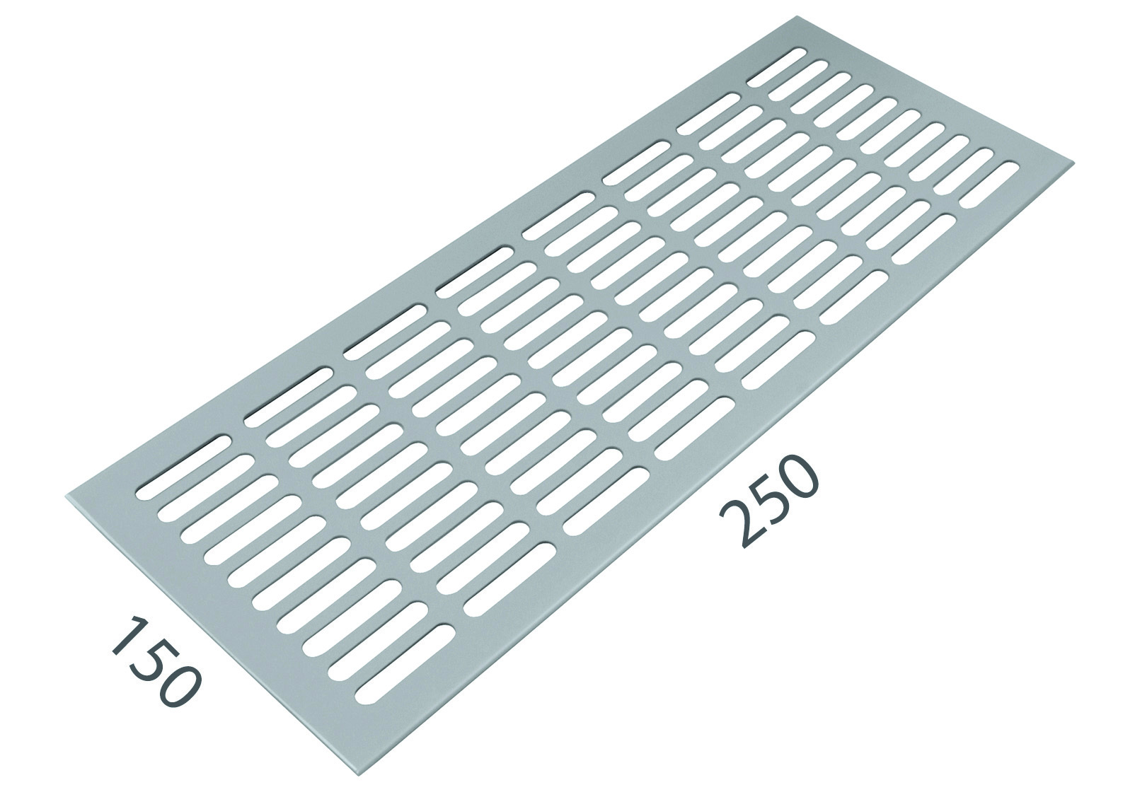 SRL - ALFA větrací mřížka šířka 150 x 250 mm F1 - Stříbrný elox