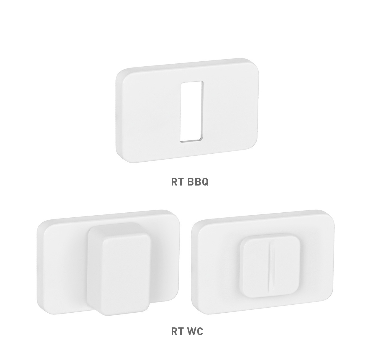 Rozeta ke klice MPK - ROZETA GRANDERA - RT WS - Bílá matná