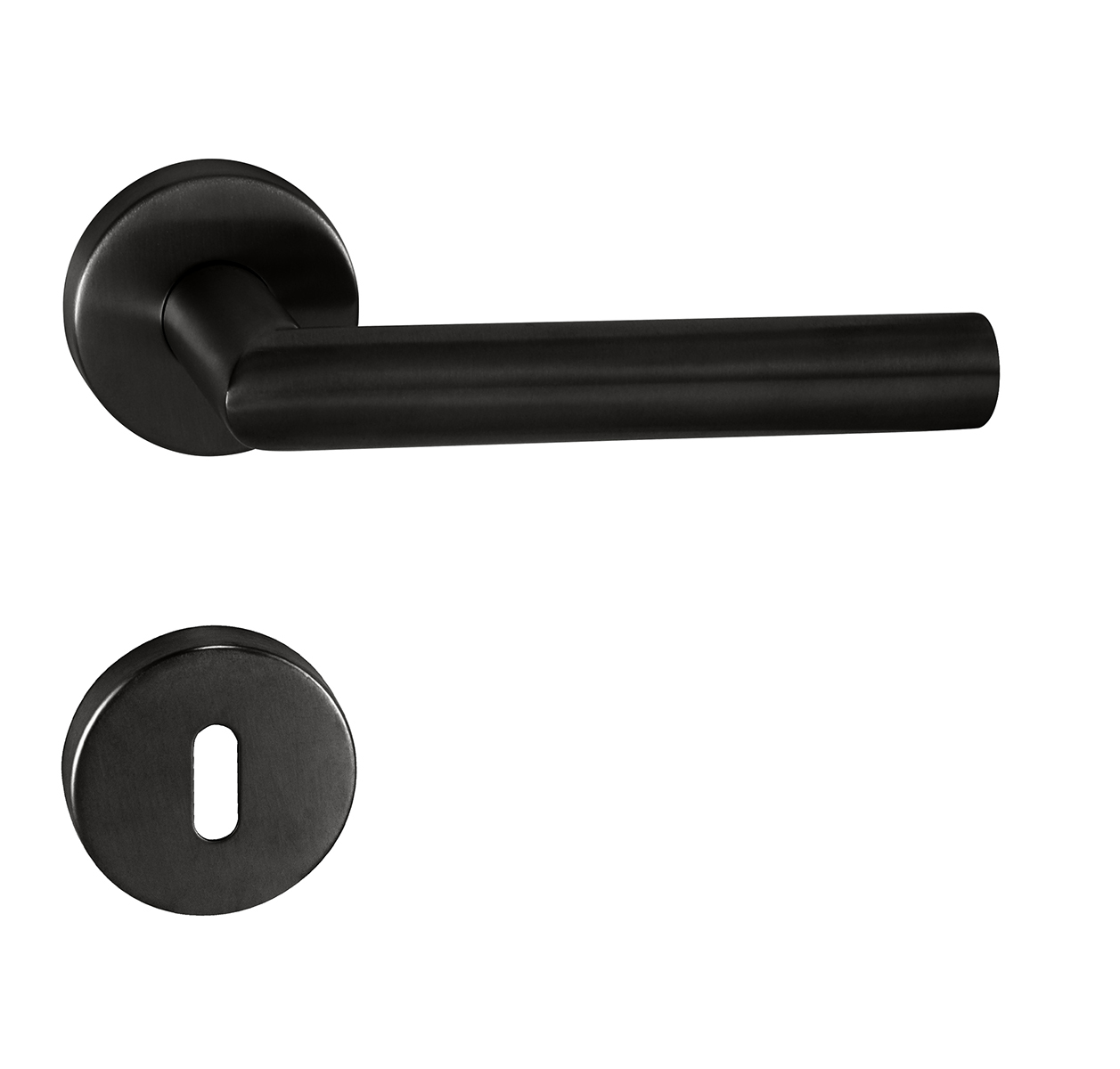 Klika na dveře TI - FAVORIT - R 2002 BS - Černá matná (153)