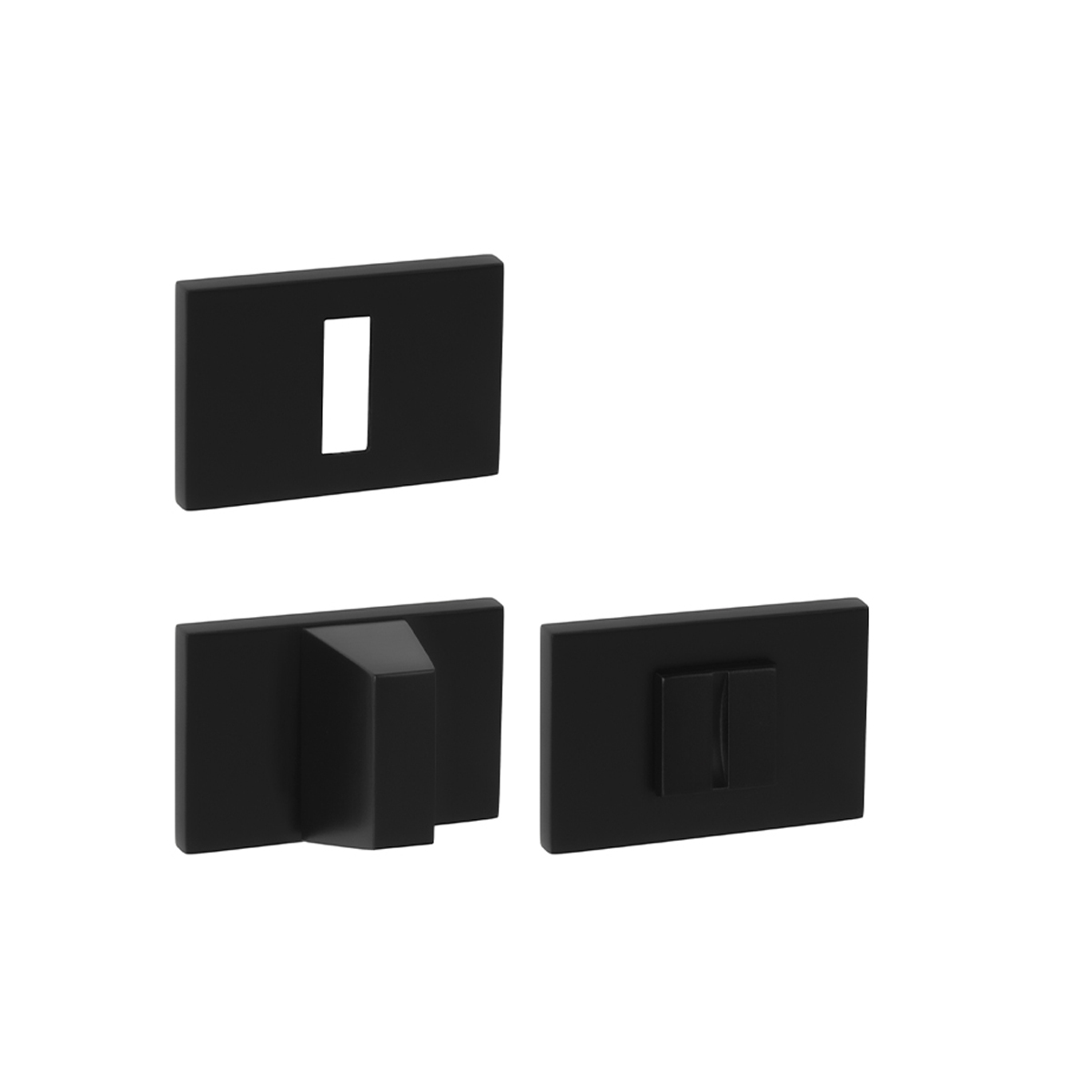 Rozeta ke klice TI - ROZETA - RT5 BS - Černá matná (153)