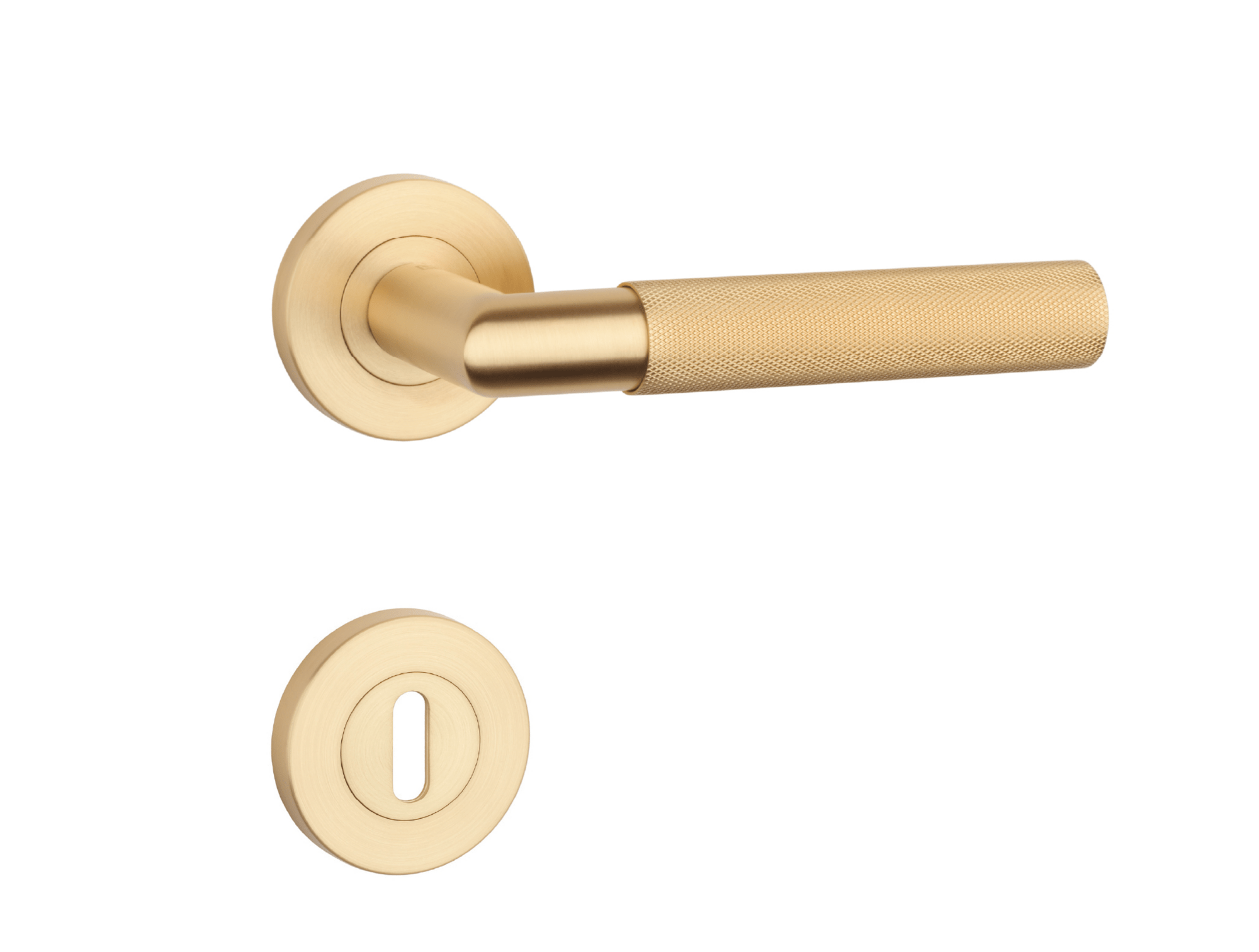 Klika na dveře SH - OVAL - R 1742 PRO 8 MM OLS - Mosaz broušená