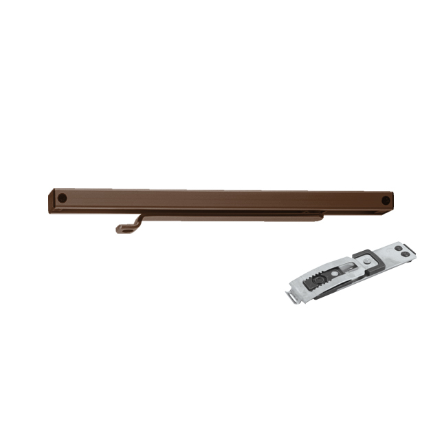 Ramínko k samozavírači GZ - Kluzná lišta k TS 1500 G s aretací H - Hnědá