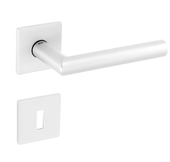 Klika na dveře TI - FAVORIT - HR 2002Q 5S WS - Bílá matná (152)