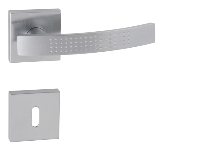 Klika na dveře FT - DOTS - HR Q OCS - Chrom broušený