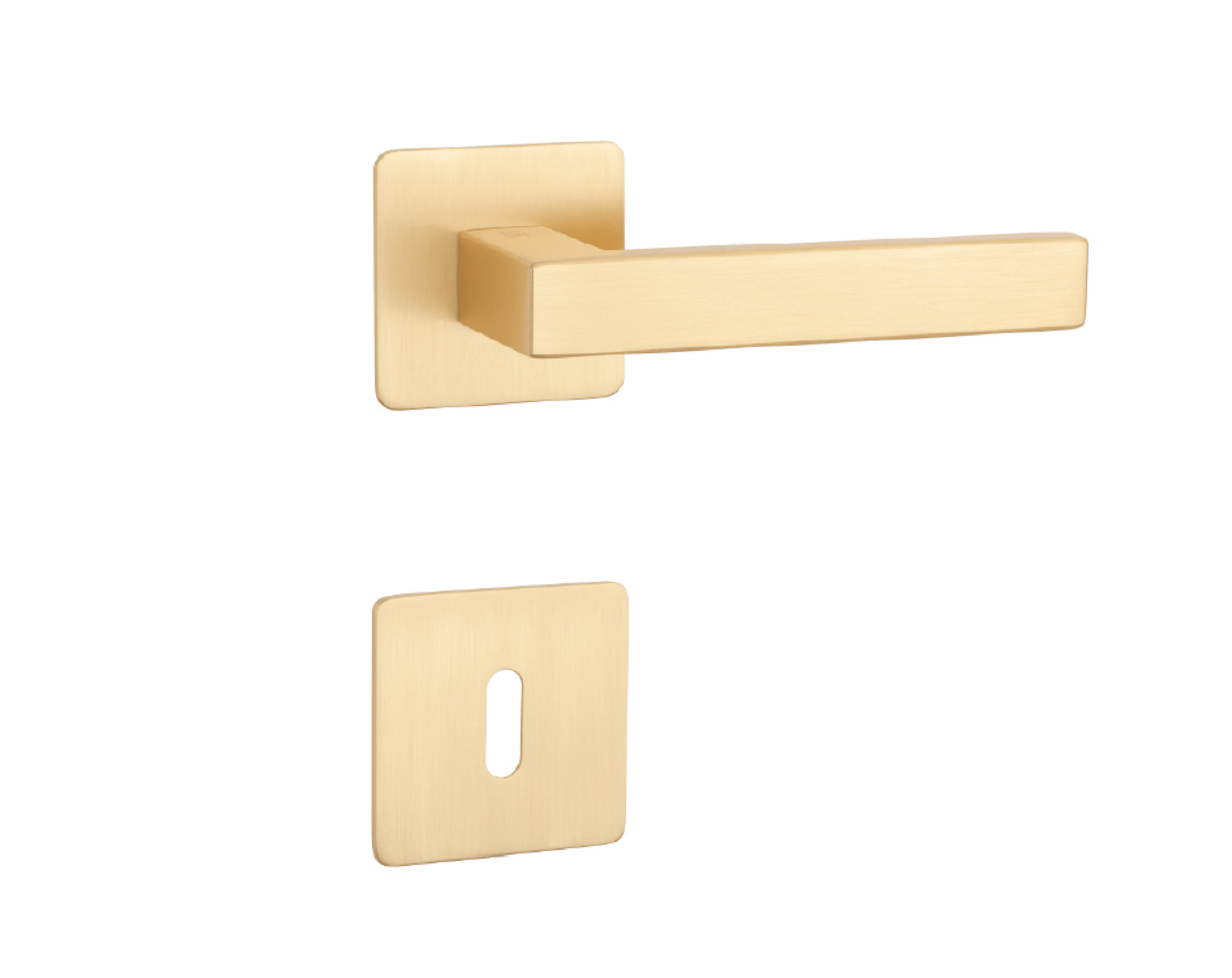 Klika na dveře SH - KVADRAT - HR 1760 3SM OLS - Mosaz broušená