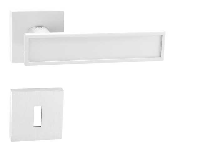 Klika na dveře TI - LINHA 3 Vario - HR 3039Q WS - Bílá matná (152)