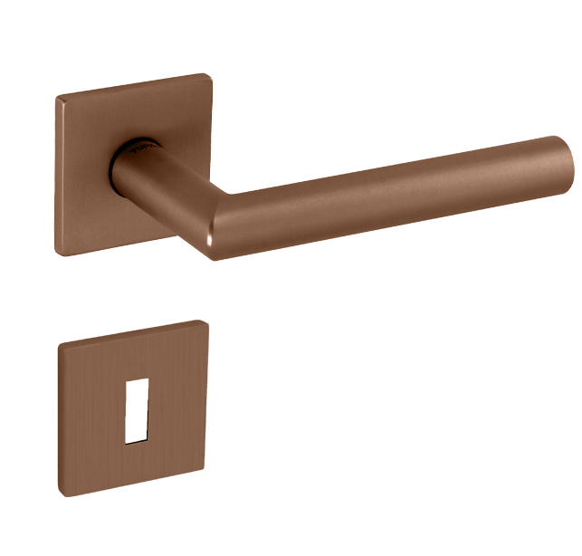 Klika na dveře TI - FAVORIT - HR 2002Q 5S CUM - Měď matná (186)