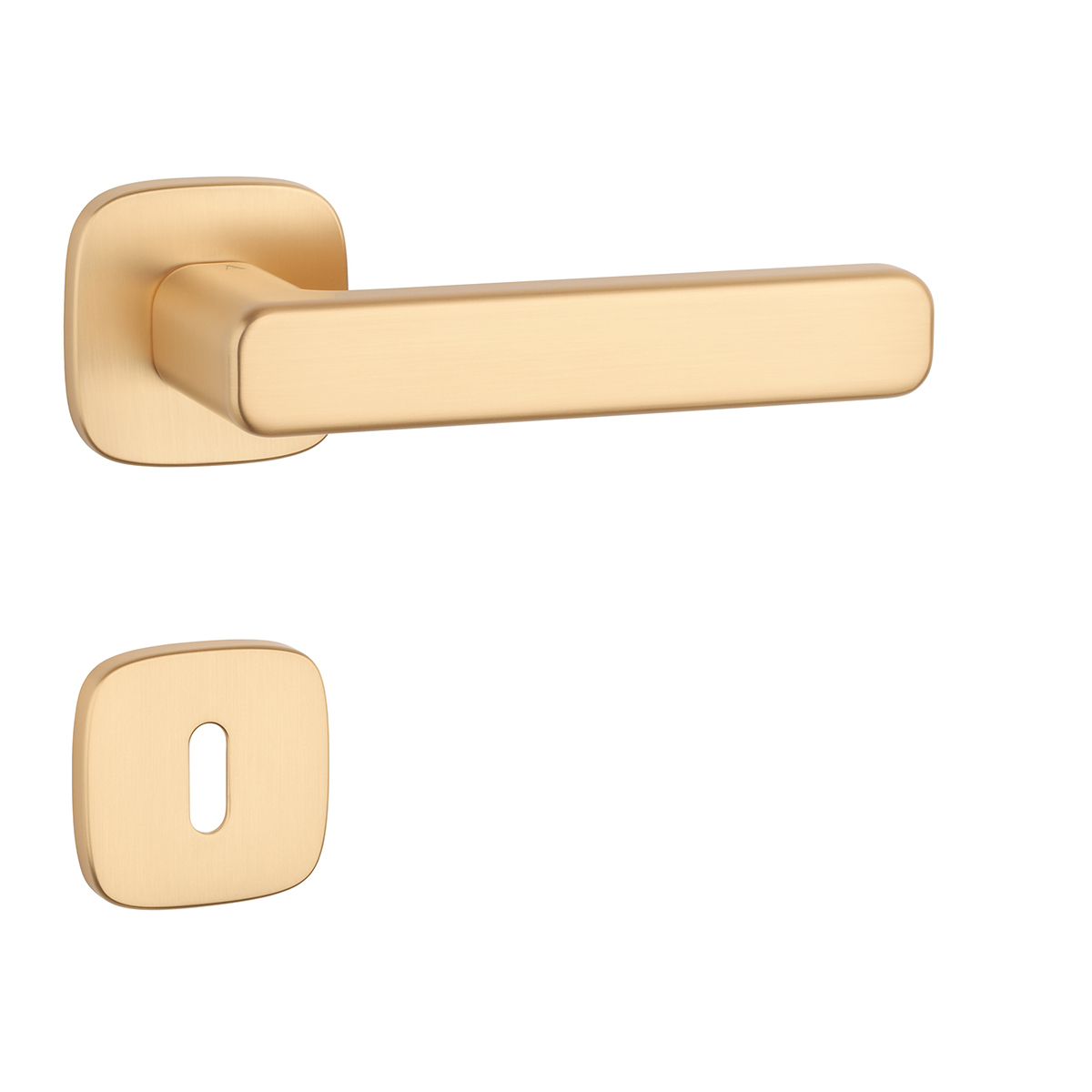 Klika na dveře AS - IXIA - QR 7S OLS - Mosaz broušená