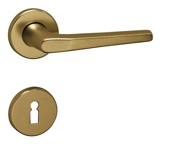 Klika na dveře GI - LUCIA - R F4 - Bronz elox