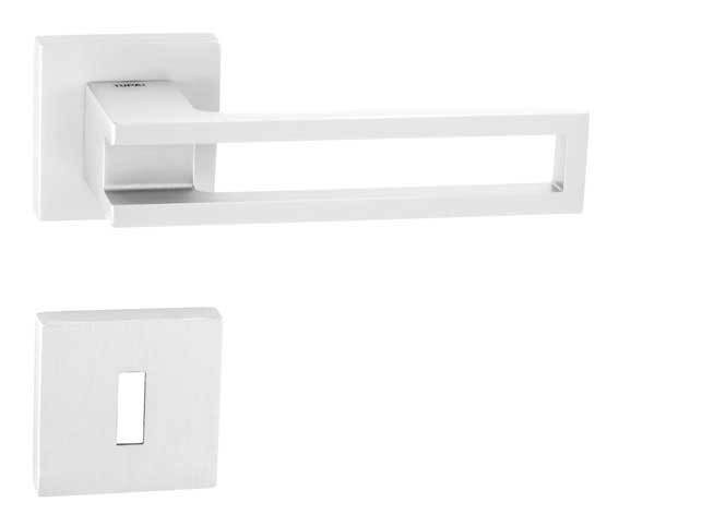 Klika na dveře TI - BURACO 3 - HR 3036Q WS - Bílá matná