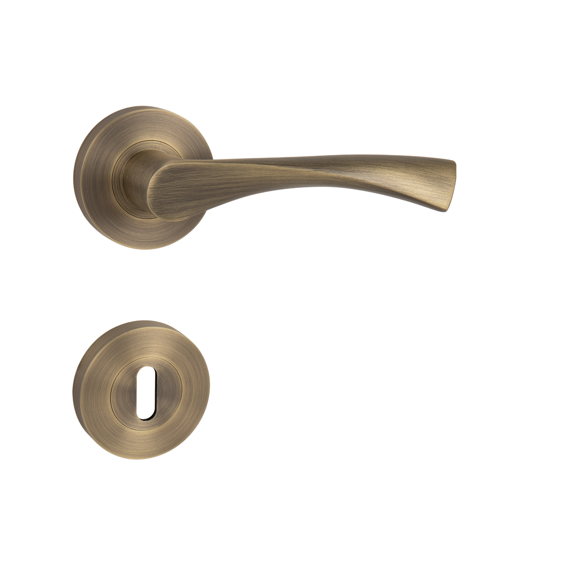 Klika na dveře MP - SPIRIT - R OGS - Bronz česaný matný