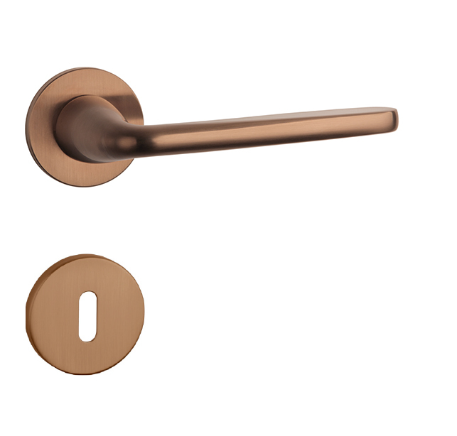 Klika na dveře AS - HIACYNTA - R 5S CUM PVD - Měď matná PVD