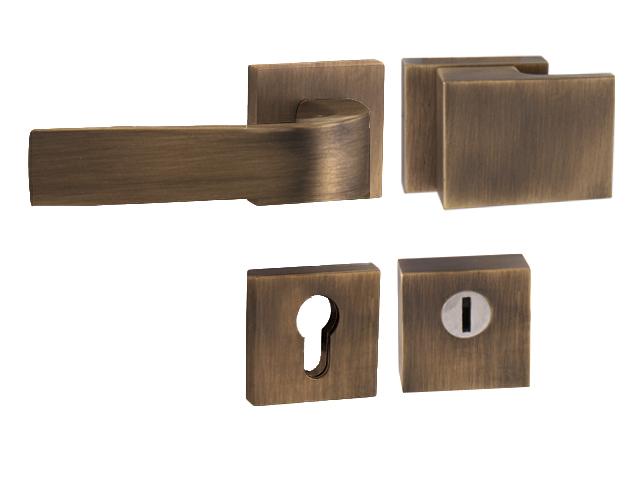 Bezpečnostní kování TI - CUBO / CINTO - HR 3230/2732 OGS - Bronz česaný matný (77)