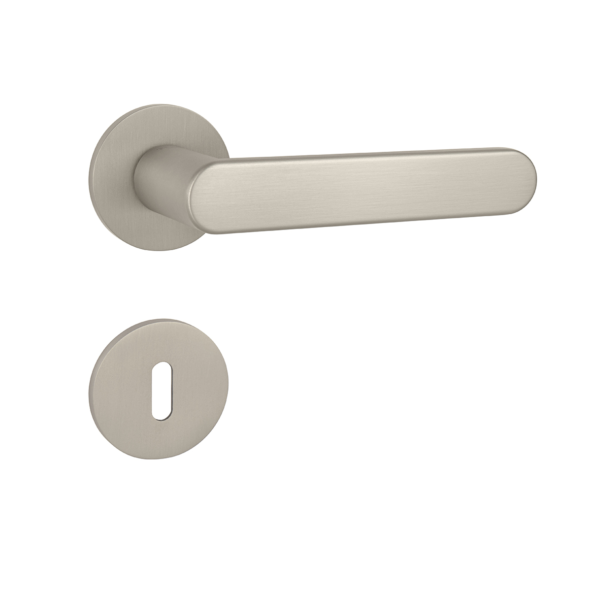 Klika na dveře TI - ROUND - R 3957 5S NP - Nikl perla (142)