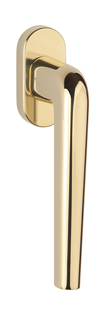 Klika na eurookno AT - DK - FUNKIA - R OLV PVD - Mosaz leštěná lakovaná PVD