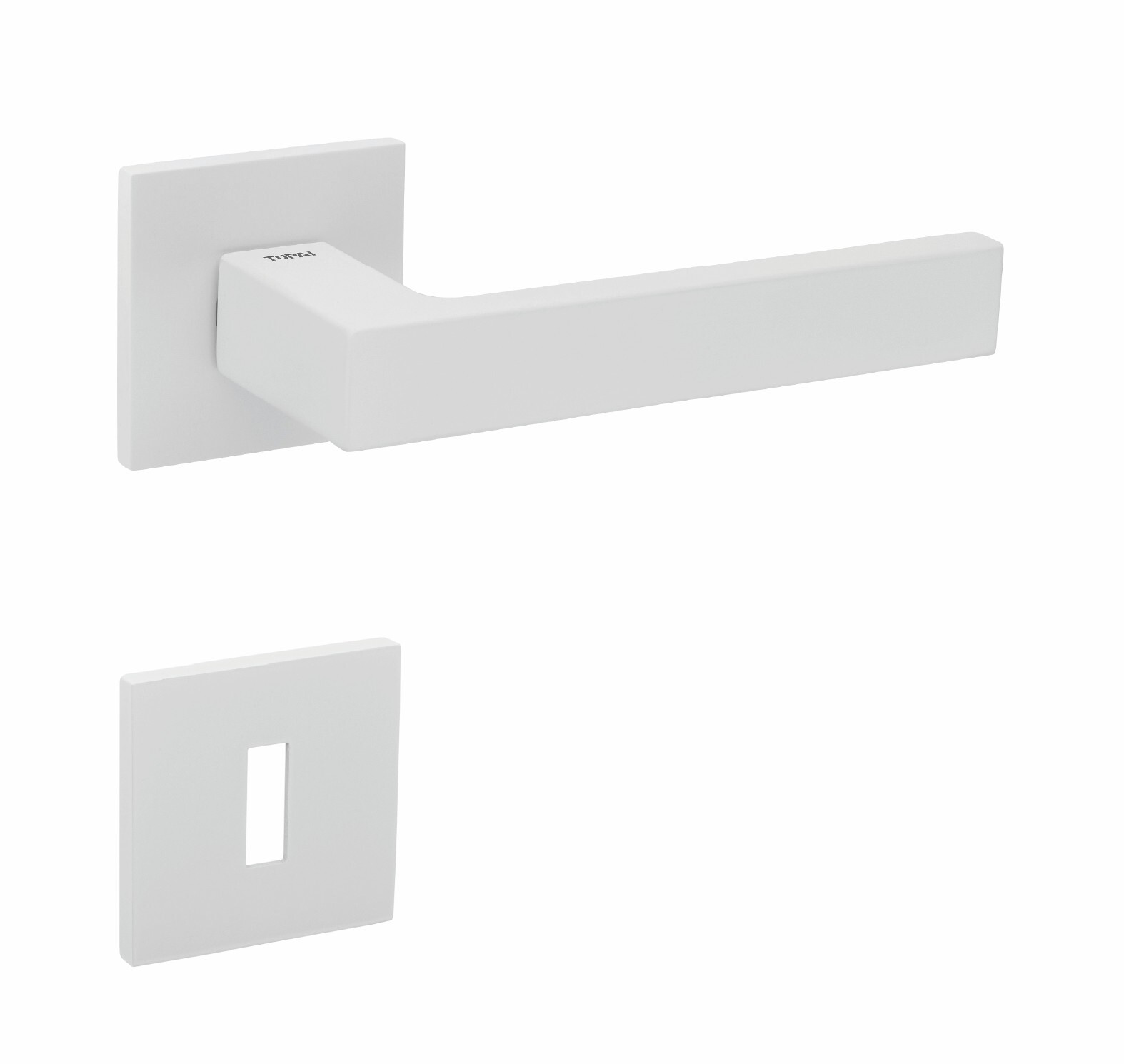 Klika na dveře TI - SQUARE - HR 2275Q 5S WS - Bílá matná (152)