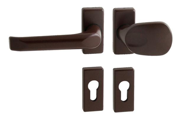 Zpevněné kování WA - FELIX - UR Hnědá (RAL 8017)