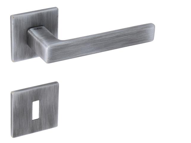 Klika na dveře TI - SONIA - HR 3095Q 5S BG - Česaná šedá