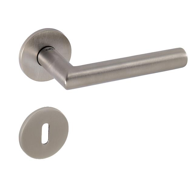 Klika na dveře TI - FAVORIT - R 4002 5S PVD ONS - PVD Broušený Nikl