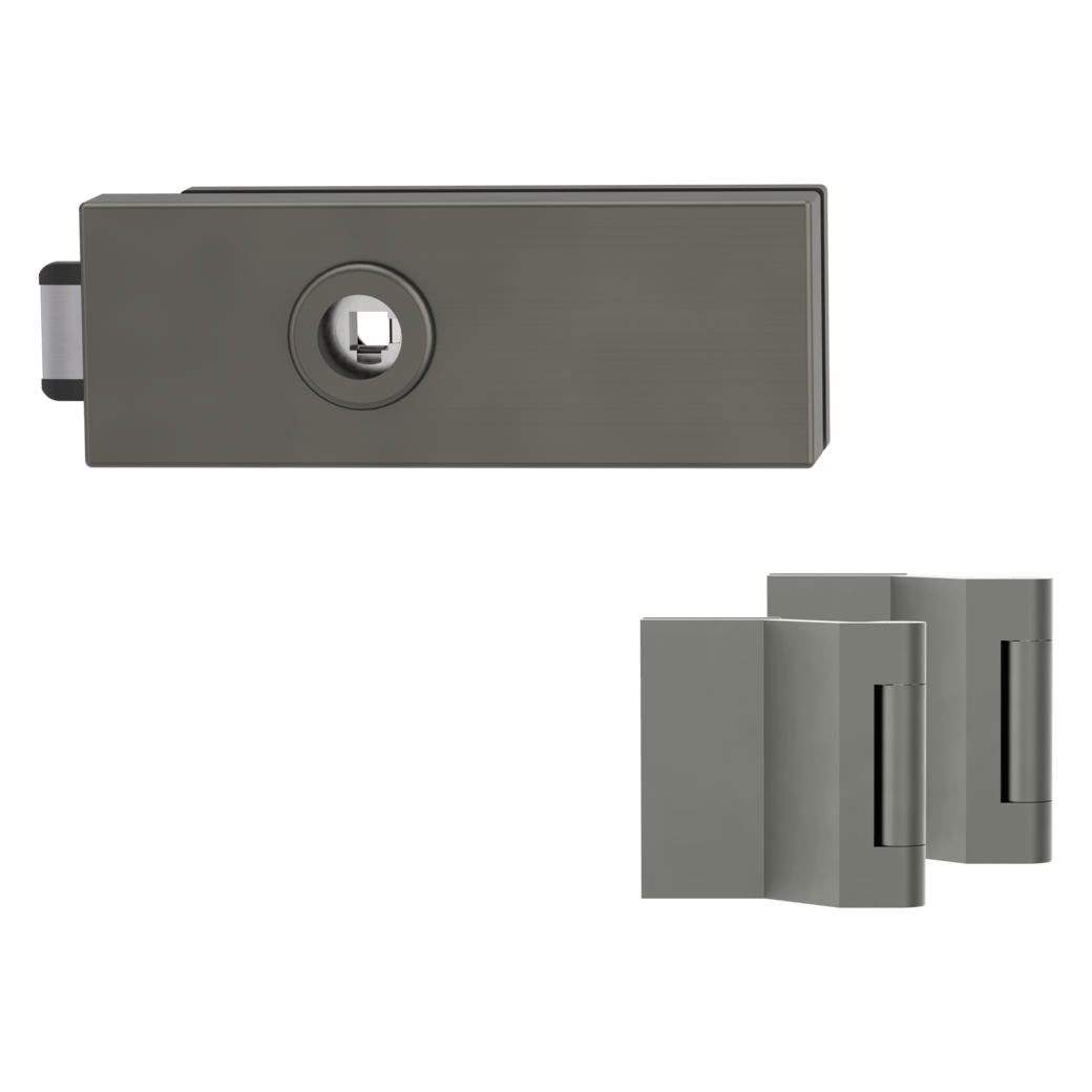 GK - PURISTO S - ZÁMEK na skleněné dveře - UV (vč. závěsů) Kašmír šedá (77)