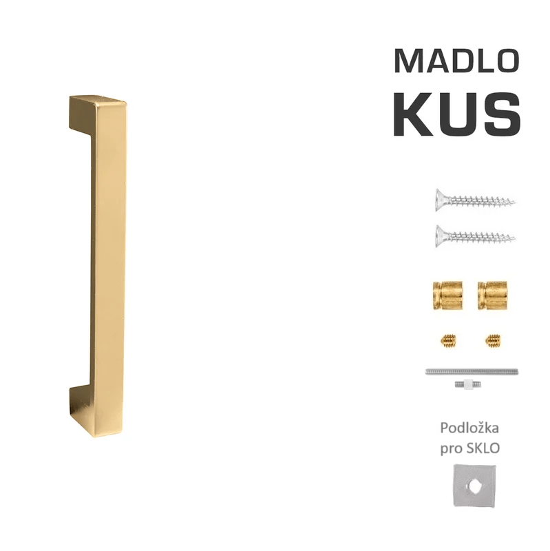 Madlo na dveře FO - Madlo Asti 275 OLSM - Mosaz broušená matná