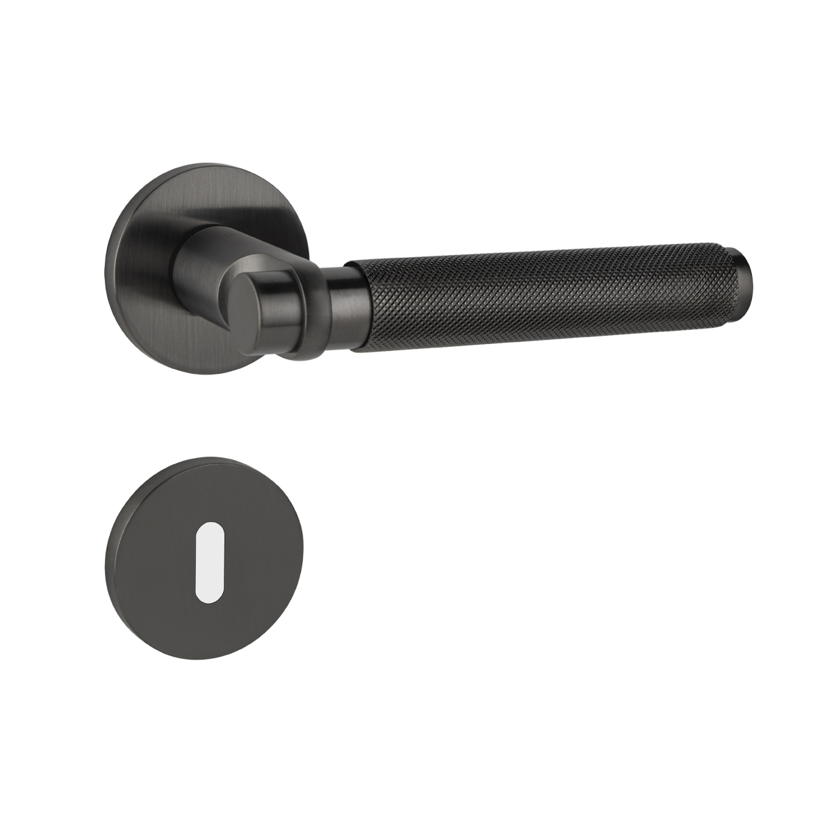 Klika na dveře CB - GRYPS DL11 - R Grafit matný PVD (GM)