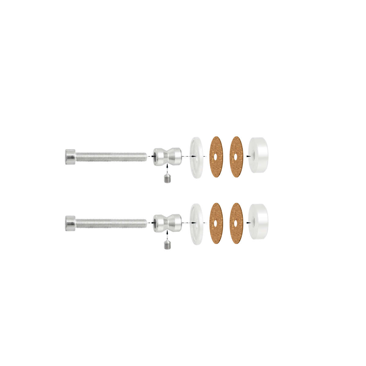 WA - Spojovací materiál WA/C-S ks SKLO Bílá (RAL 9016)