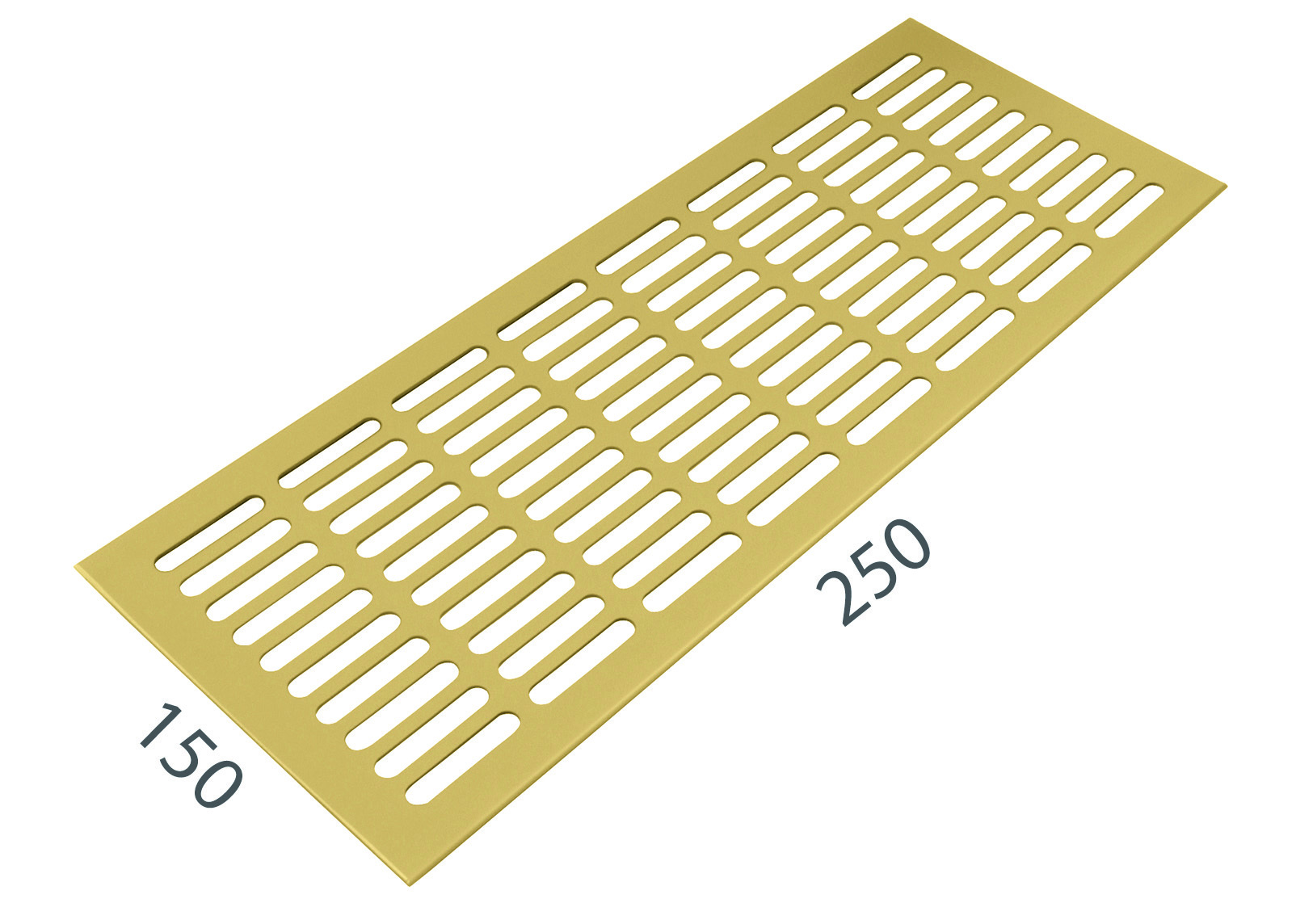 SRL - ALFA větrací mřížka šířka 150 x 250 mm F3 - Zlatý elox