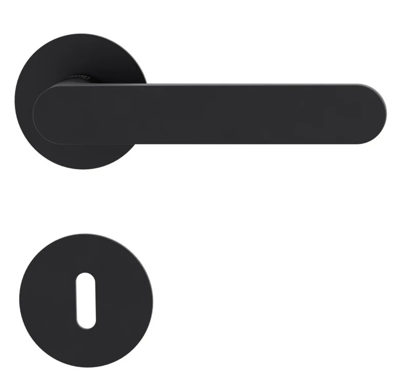 Klika na dveře GK - AVUS PIATTA S - R Grafit černá (28)