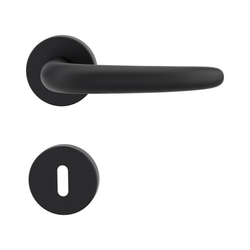 Klika na dveře GK - ULMER - R Grafit černá (78)