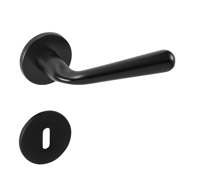 Klika na dveře TI - BONA - R 293 5S BS - Černá matná (153)