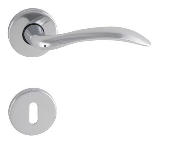 Klika na dveře FO - THEMA - R ECO OC - Chrom lesklý