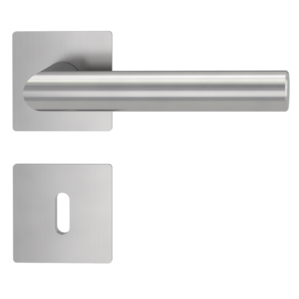 Klika na dveře GK - LUCIA PIATTA S QUATTRO - HR BN - Broušená nerez (71)