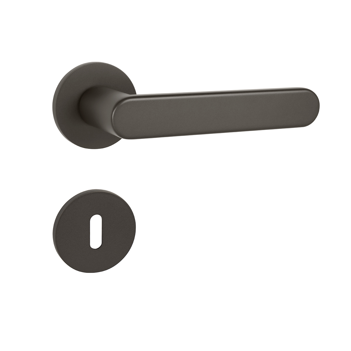 Klika na dveře TI - ROUND - R 3957 5S T - Titan (141)