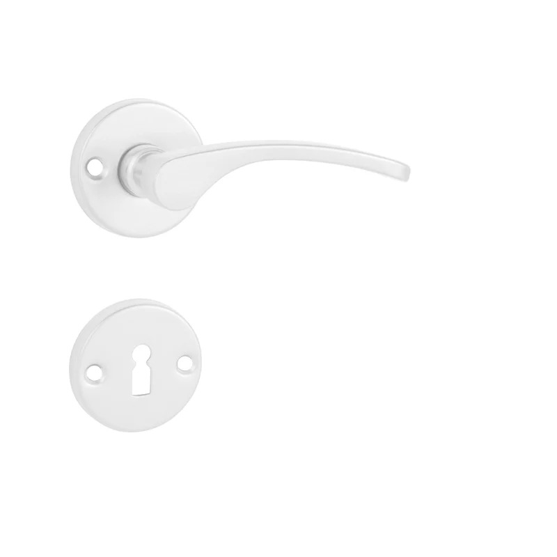 Klika na dveře KE - LAURA - R Bílá