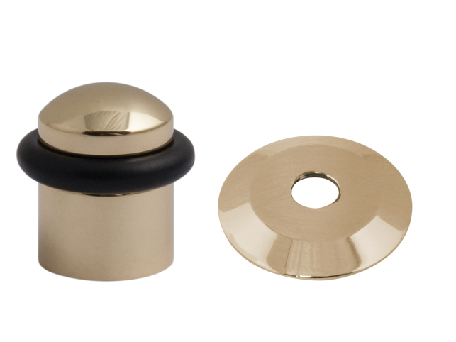 TI - Zarážka dveří oválná - 115 OLV - Mosaz leštěná lakovaná