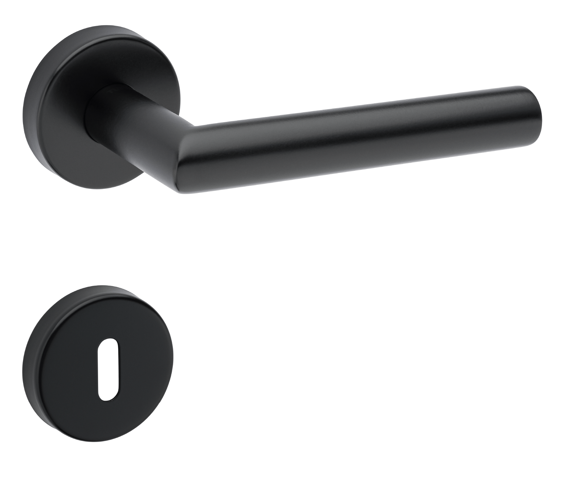 Klika na dveře TI - FAVORIT - R AP 2002 BS - Černá matná (153)