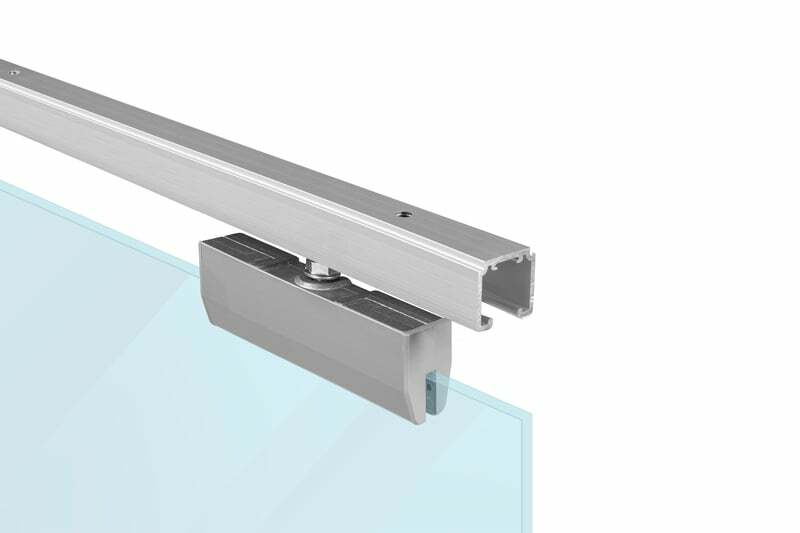 SC - POSUVNÝ SYSTÉM SERIES 100 SILENT GLASS S 100 KG SP STM - Stříbrná matná