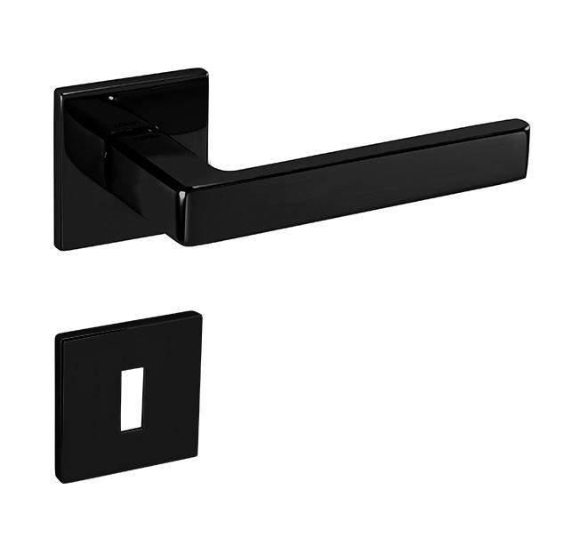 Klika na dveře TI - SONIA - HR 3095Q 5S BNL - Černý nikl