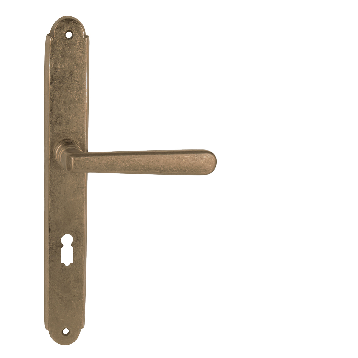 Klika na dveře NI - ALT WIEN Štít OBMP - Staromosaz matný lak