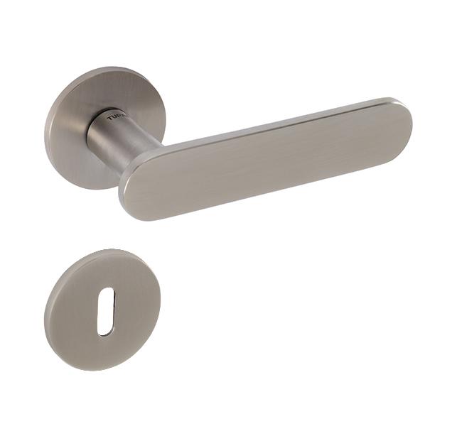 Klika na dveře TI - NELA - R 4006 5S ONS PVD - Nikl broušený PVD (163)