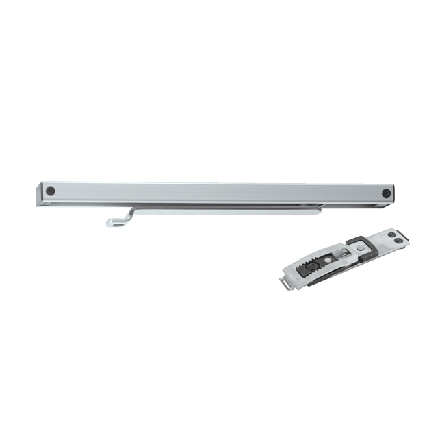 Ramínko k samozavírači GZ - Kluzná lišta k TS 1500 G s aretací S - Stříbrná