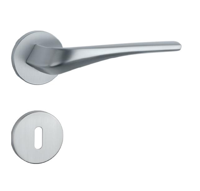 Klika na dveře AS - DALIA - R 7S OCS - Chrom broušený