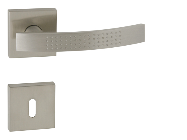 Klika na dveře FT - DOTS - HR Q ONS - Nikl broušený