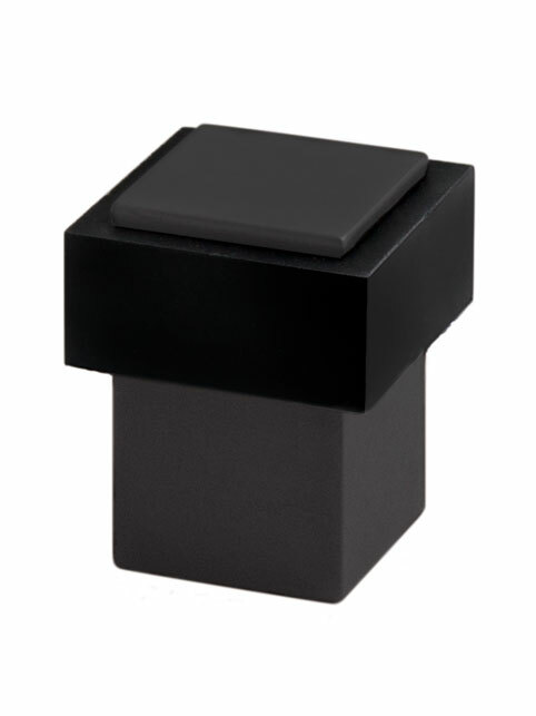 TI - Zarážka dveří hranatá - 2617 BS - Černá matná (153)