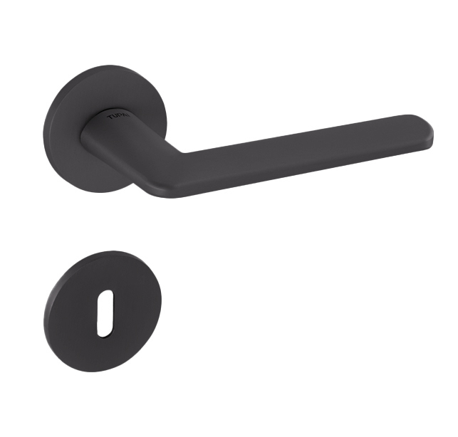 Klika na dveře TI - ELIPTICA - R 3098 5S BS PVD - Černá matná PVD (155)