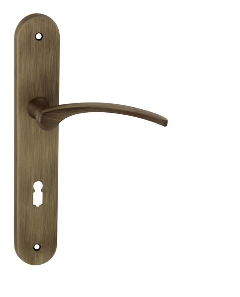 Klika na dveře FO - LAURA 2 OGS - Bronz česaný matný