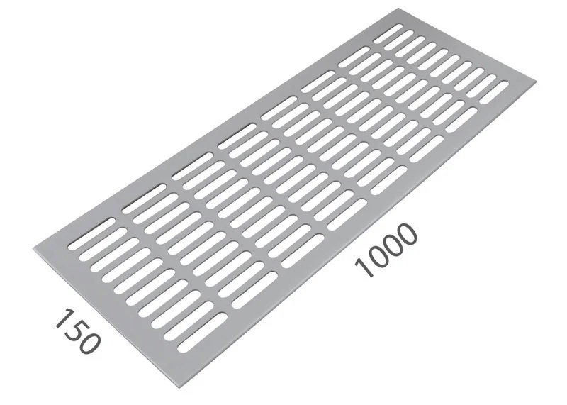 SRL - ALFA větrací mřížka šířka 150 x 1000 mm F1 - Stříbrný elox
