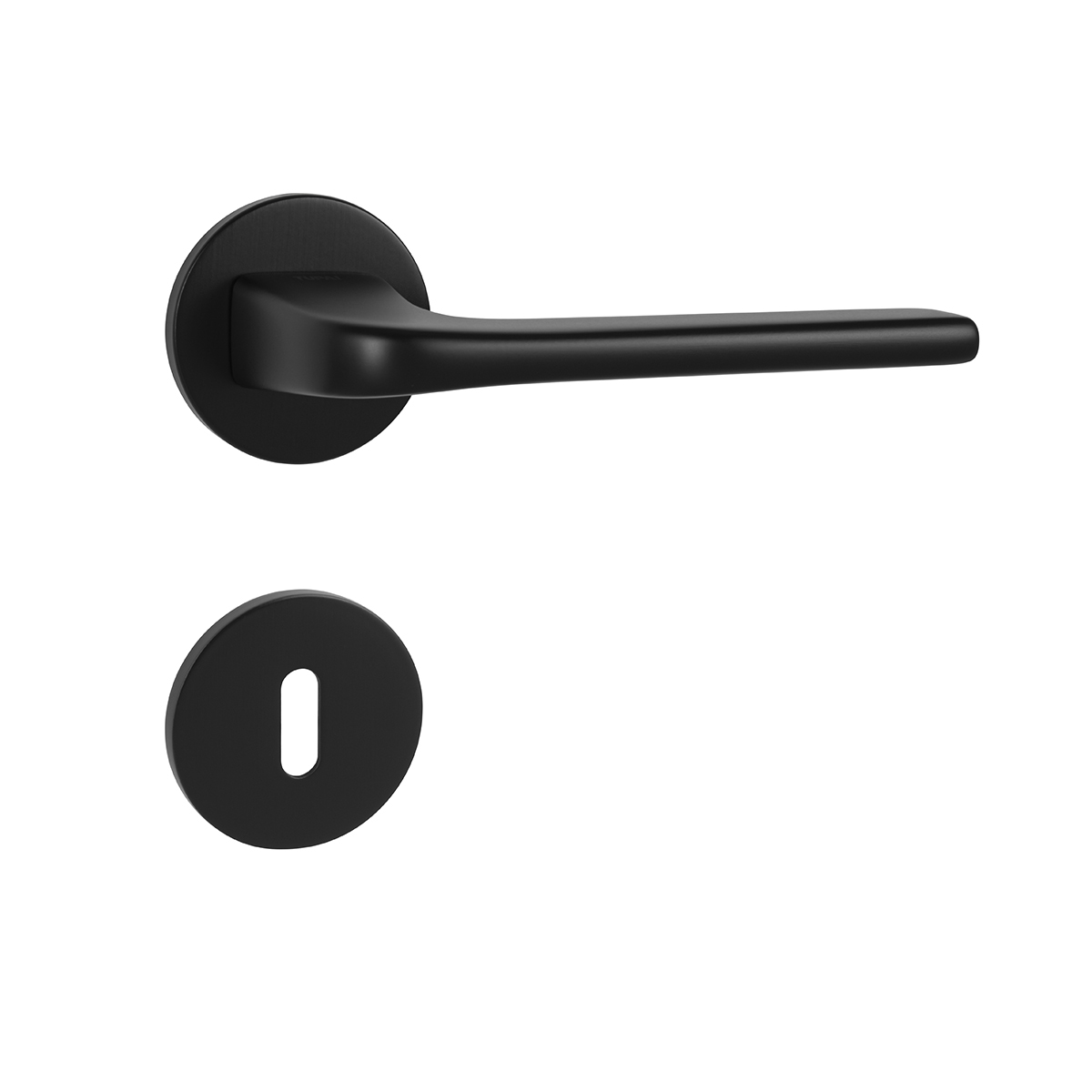 Klika na dveře TI - DARA - R 4007 5S BS - Černá matná (153)